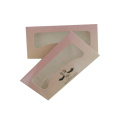 Beautiful latest design butterfly shape window cut out clear paper false eyelash packaging box